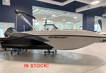2023 Starcraft SVX 191 Charcoal/Quicksilver/Black Boat